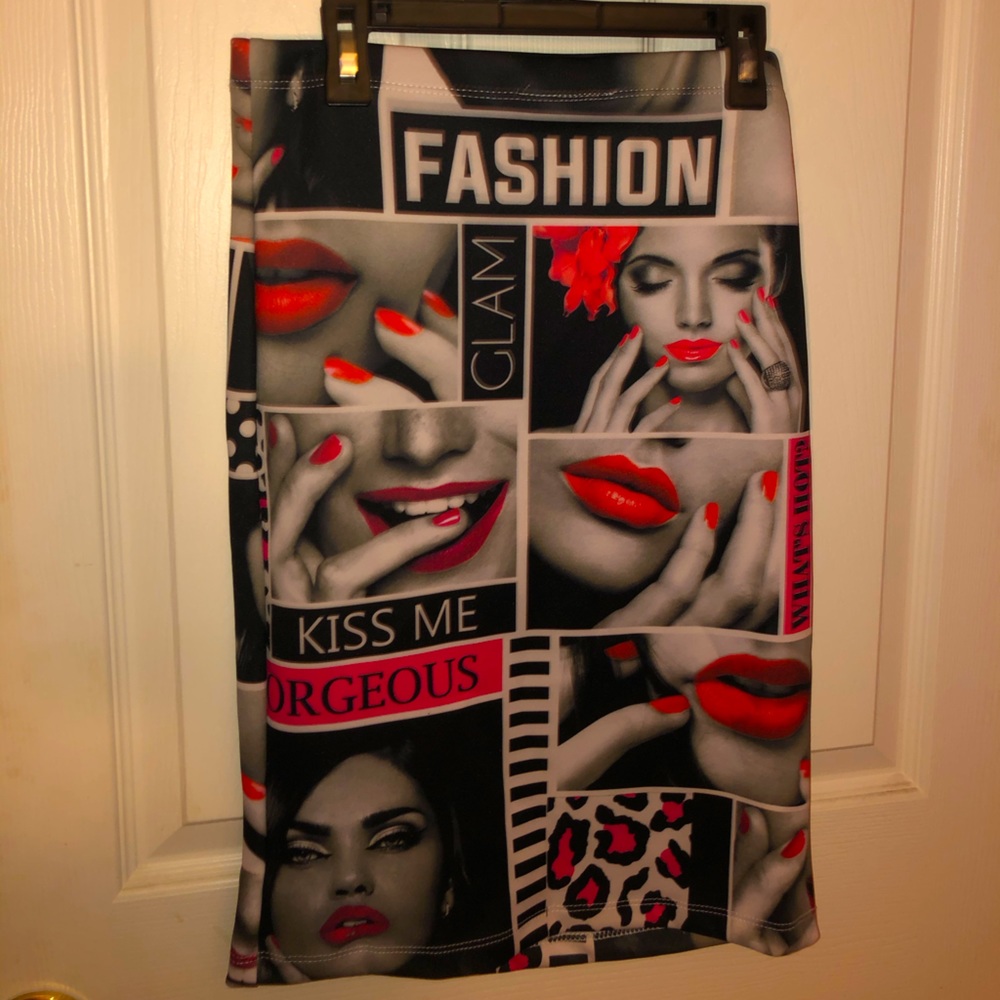 Fashion printed skirt